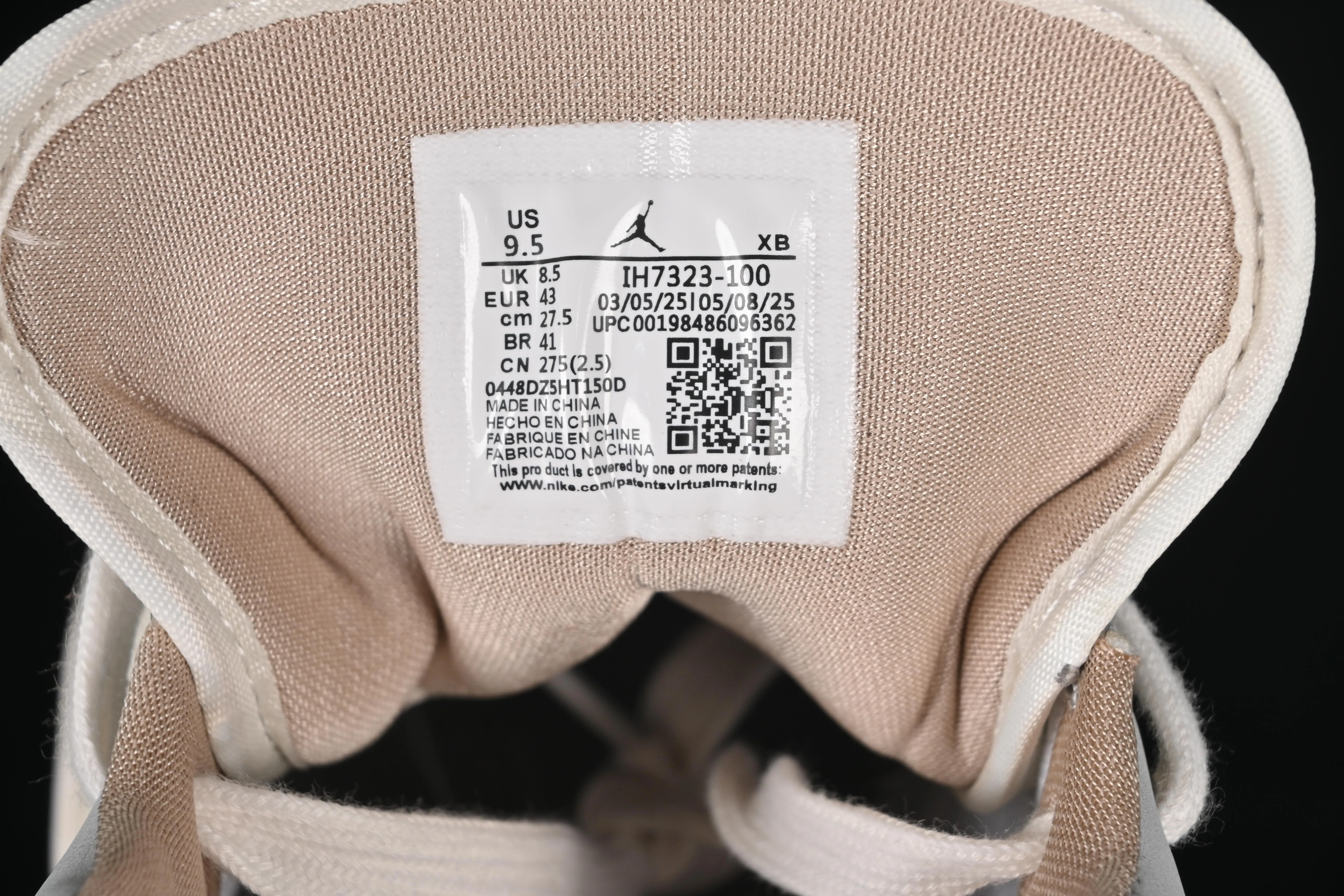 All categories Air Jordan Jordan series basketball shoes Air Jordan 1 Low Air Jordan 1 Low AJ1 Joe 1 flash diamond white crack low-top cultural casual sneakers IH7323-100